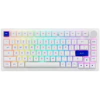 Клавиатура Akko PC75B Plus White & Blue (Akko CS Jelly Pink) фото 1
